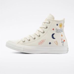 NWB Converse “It’s okay to wander” Embroidered All star High Tops - Sz 5.5